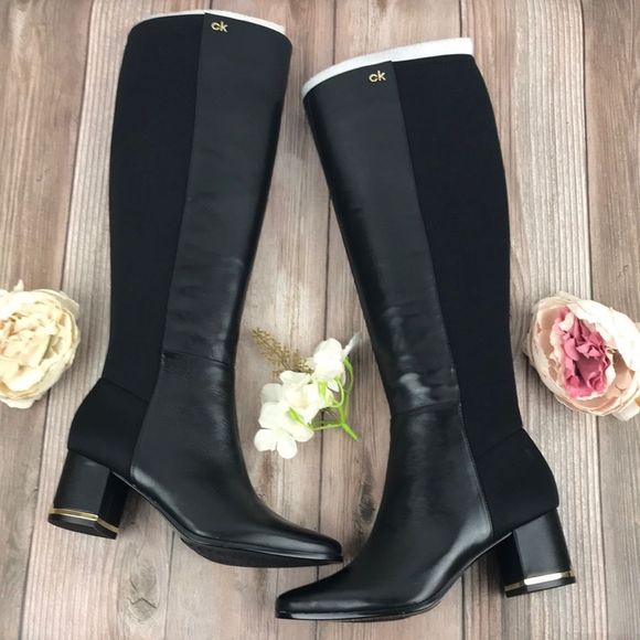 calvin klein freeda tall boots